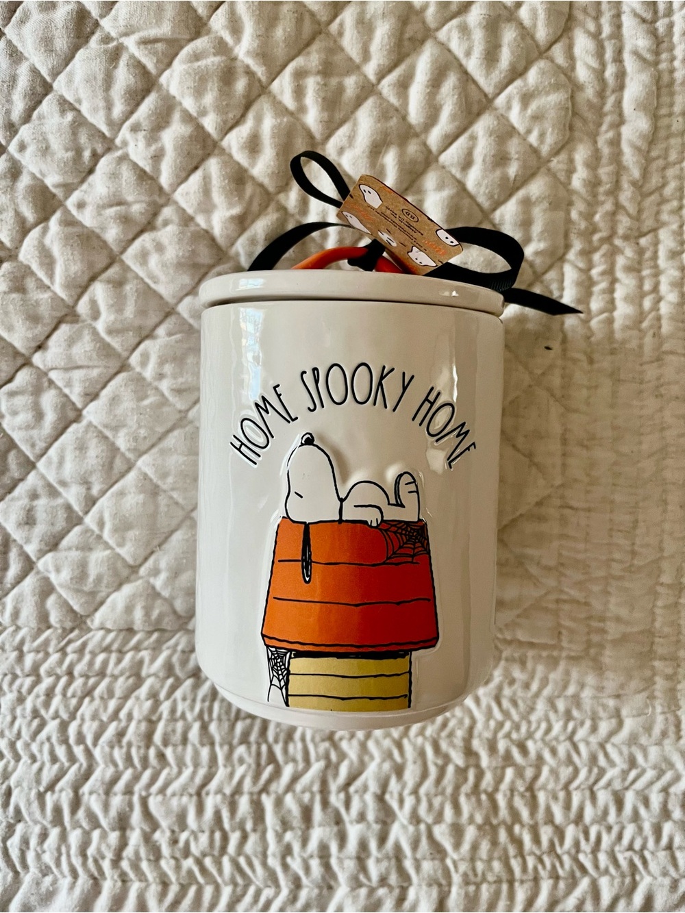 Peanuts x Rae Dunn Halloween Ceramic Peanuts Canister